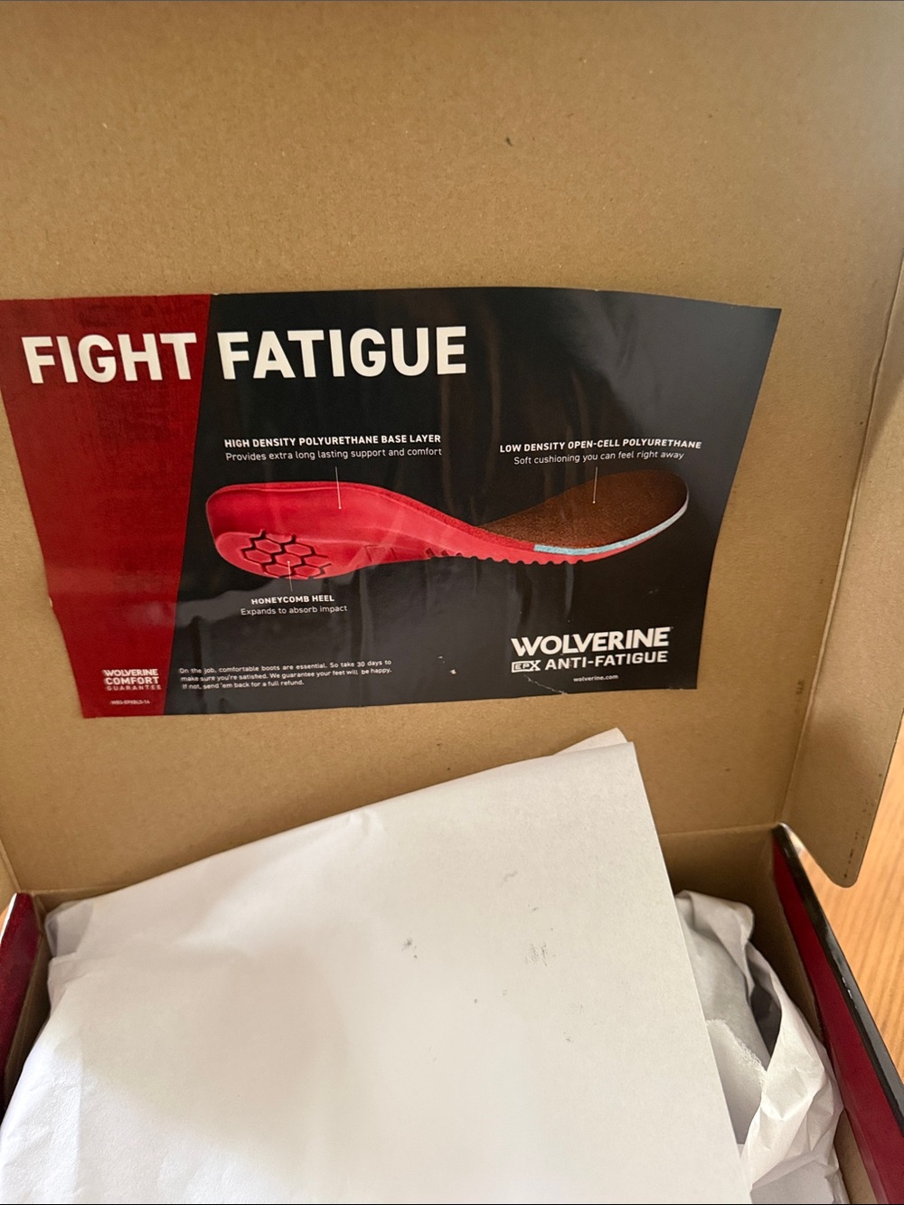 Wolverine Brown and Tan Leather Work Boot - Lace-Up. Brand New in Box. - Picture 3 of 7